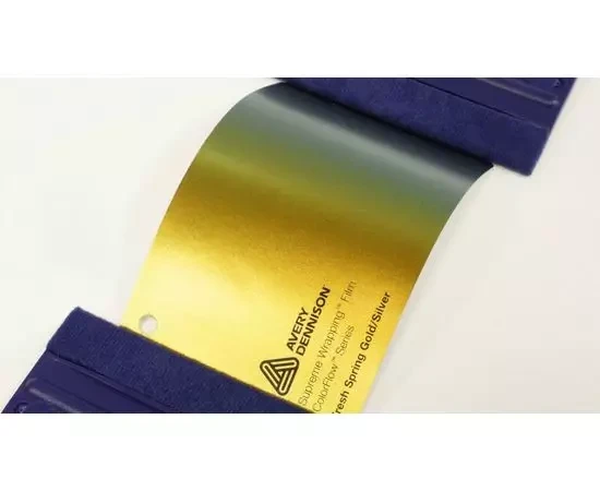Виниловая пленка цвета золото-серебро AVERY SUPREME FRESH SPRING GOLD-SILVER Виниловая пленка цвета золото-серебро AVERY SUPREME FRESH SPRING GOLD-SILVER