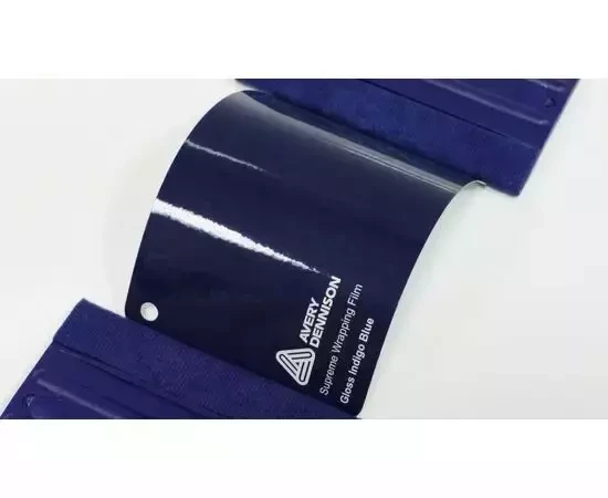 Глянцевая виниловая пленка цвета индиго AVERY SUPREME GLOSS INDIGO BLUE Глянцевая виниловая пленка цвета индиго AVERY SUPREME GLOSS INDIGO BLUE